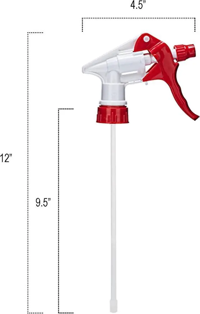 Alt view image 3 of 7 - ljdeals 12 Pack Heavy-Duty Trigger Sprayer Replacement Nozzles, Leak-Free, Chemical Resistant, Comfortable Grip, Fit 28-400 16oz/32oz Bottles, Multi-Purpose Tool for Cleaning, Gardening and more