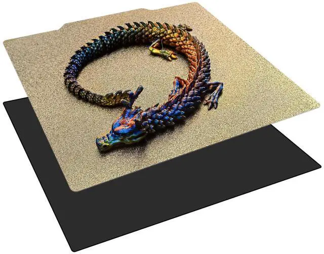 Main image of 165 x165mm Adventurer 3,Ender 2 pro Build Plate Double Sided Textured Spring Steel PEI Heated Bed with Magnetic Base for Adventurer 3/Ender 2 pro/LulzBot Mini 2 Desktop 3D Printer.