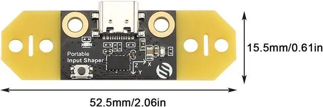 Alt view image 6 of 7 - FYSETC 3D Printer Voron2.4 Portable Input Shaper - Ender 3 S1 Pro Spritte Extruder Accelerometer: Upgraded Hotend Part with RP2040 Chip Support Klipper Fit Voron0.1 Triden CR-10 Smart Pro Hot End