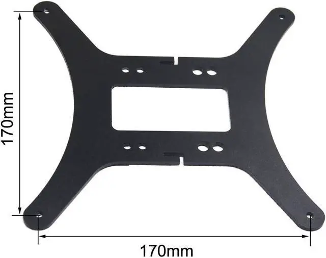 Alt view image 4 of 7 - Modular Y Carriage Plate Upgrade Kit for 2040V Aluminum Profile for 3D Printer