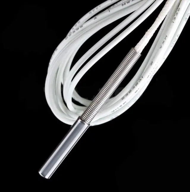 Main image of 1piece 3D Printer 500 Thermistor T-D500 M3x15mm Cylindrical High Temperature Sensor 500 K500 Thermocouple Sensor Compatible with Volcano V6 Hotend PEI PEEK Nylon Carbon Fiber Printing