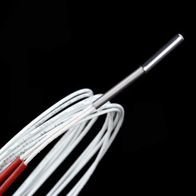 Alt view image 3 of 4 - 1piece 3D Printer 500 Thermistor T-D500 M3x15mm Cylindrical High Temperature Sensor 500 K500 Thermocouple Sensor Compatible with Volcano V6 Hotend PEI PEEK Nylon Carbon Fiber Printing