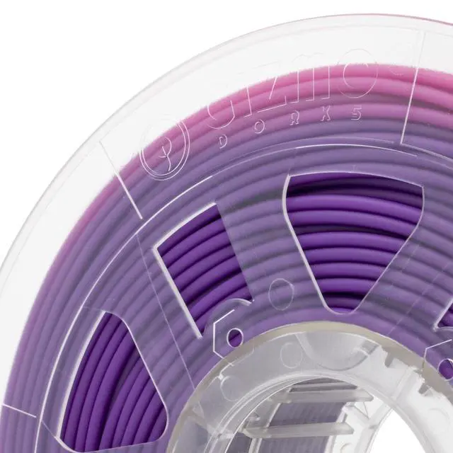 Alt view image 7 of 7 - Gizmo Dorks 3mm (2.85mm) PLA Filament 1kg / 2.2lb for 3D Printers, Color Change Purple to Pink