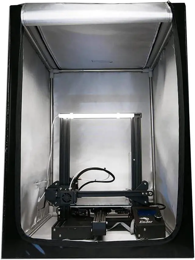 Alt view image 5 of 7 - 3D Printer Enclosure Constant Temperature Soundproof Dustproof Heating Tent with Light Compatible with Ender 3 v2 Cover Ender 3 Pro/Ender 3S / cr-10 / CR20 Pro Prusa i3 (Large)