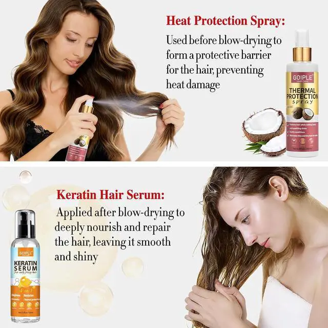 Alt view image 6 of 7 - 21Pcs Professional Hair Dryer Kit - Ionic, Lightweight, Low Noise, Constant Temperature, 1800W Blow Dryer for Women and Men - Includes Hair Dryer, Nozzles, and Accessories Set