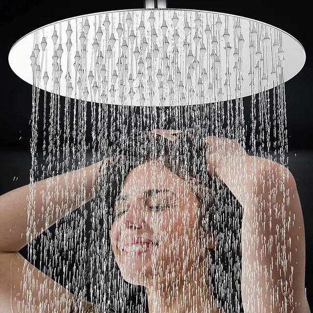 Alt view image 6 of 7 - Rain Shower Head High Flow Stainless Steel Rainfall Shower Head - 10 Inch Luxury Design with Adjustable Angles, Anti-Clogging Nozzles, Easy Install, Premium Chrome Finish for Bathroom