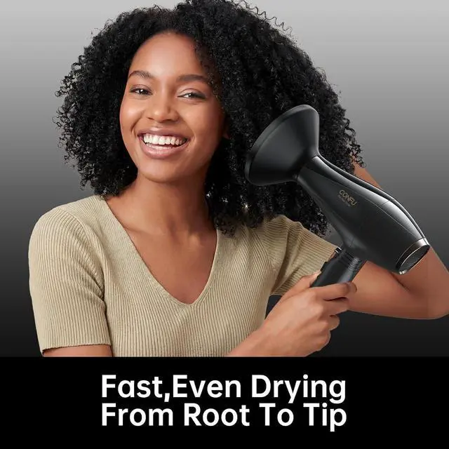 Alt view image 6 of 7 - Professional Salon Hair Dryer, CONFU 1875 Watt Negative Ionic Fast Drying Blow Dryer, AC Motor Low Noise Hair Blow Dryer with Diffuser & 2 Concentrator Nozzles