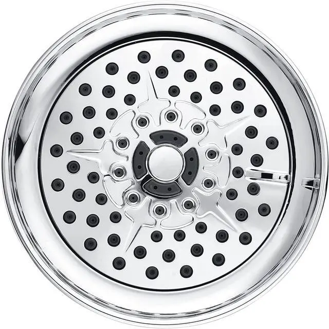 Alt view image 5 of 7 - Rainovo 6 Spray Settings High Pressure Shower Head 5" Rain Fixed Showerhead - Chrome Adjustable Shower Head with Anti-Clogging Nozzles, Low Flow Easily Installation (RN-AU055003CP)