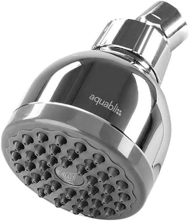 Alt view image 4 of 7 - AquaBliss TurboSpa 3 Inch High Pressure Shower Head w/Flow Restrictor Melts Stress into Bliss at Full Power. 42 Nozzle Wide Spray High Flow Showerhead Drenches You Fast, No Dry Spots Guaranteed