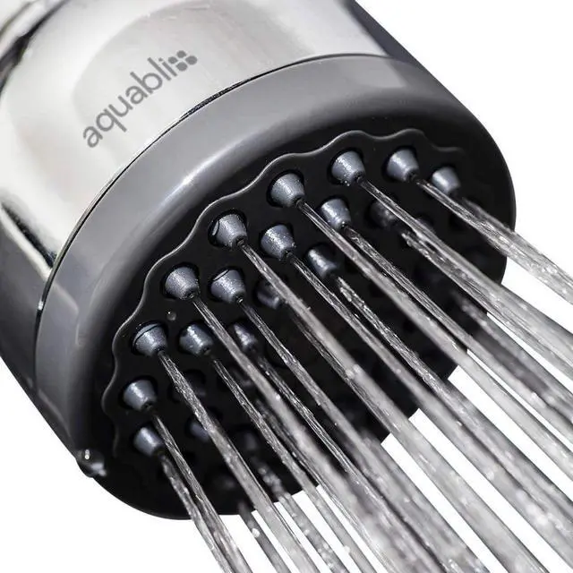 Alt view image 7 of 7 - AquaBliss TurboSpa 3 Inch High Pressure Shower Head w/Flow Restrictor Melts Stress into Bliss at Full Power. 42 Nozzle Wide Spray High Flow Showerhead Drenches You Fast, No Dry Spots Guaranteed