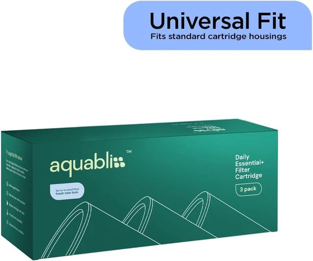 Alt view image 3 of 7 - AquaBliss Replacement Multi-Stage Shower Filter Cartridge - Longest Lasting High Output Universal Shower Filter Reduces Chlorine & Toxins in SF220 or SF100. 3-Pack (SFC220)