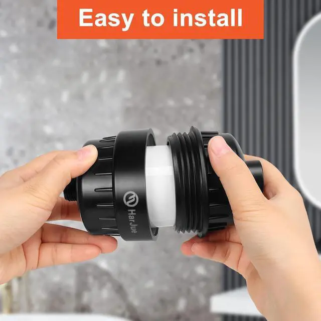 Alt view image 5 of 6 - 15 Stage Shower Filter Replacement Cartridge, Universal High Output Shower Filter for Hard Water Remove Chlorine and Harmful Substances, Body Caring, 4 Pack