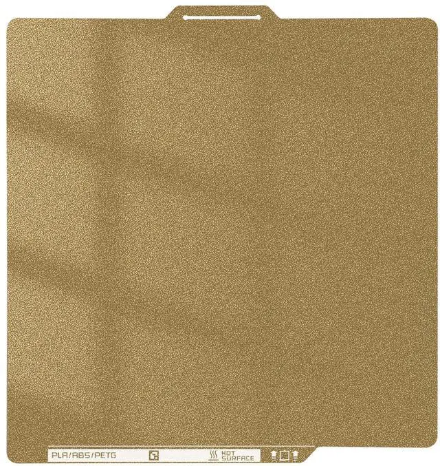Main image of Double Sided for Bambu Lab X1/X1C/X1E/P1P/P1S/A1 Build Plate PEI Sheet Heated Bed Spring Steel Flexible Platform 257.5x257.5 mm Textured Board for 3D Printer