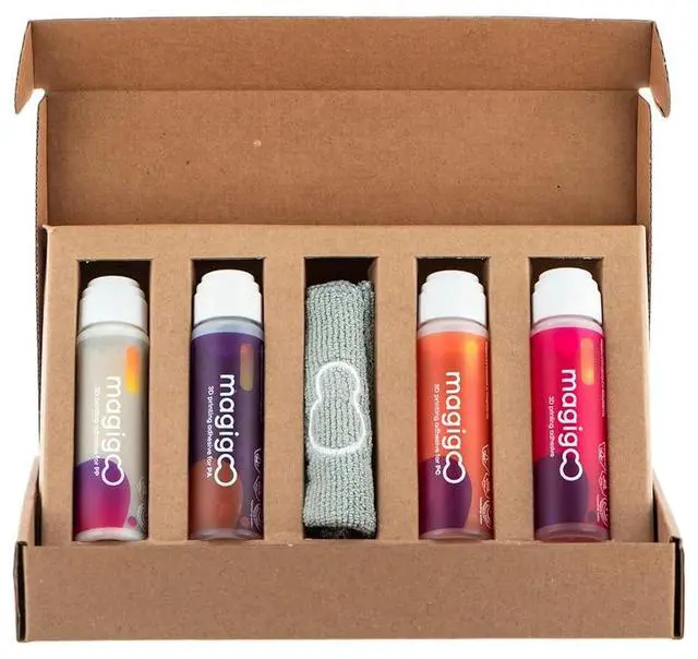 Main image of Magigoo - MKit2018 3D Printer Adhesive Pro Kit w/Cleaning Cloth for Nylon, PP, PC, ABS, PLA - Works on Flex Plates, Glass, PEI, Buildtak, Kapton & More - Easy Apply, Release, and Clean (4-Pack, 50mL)
