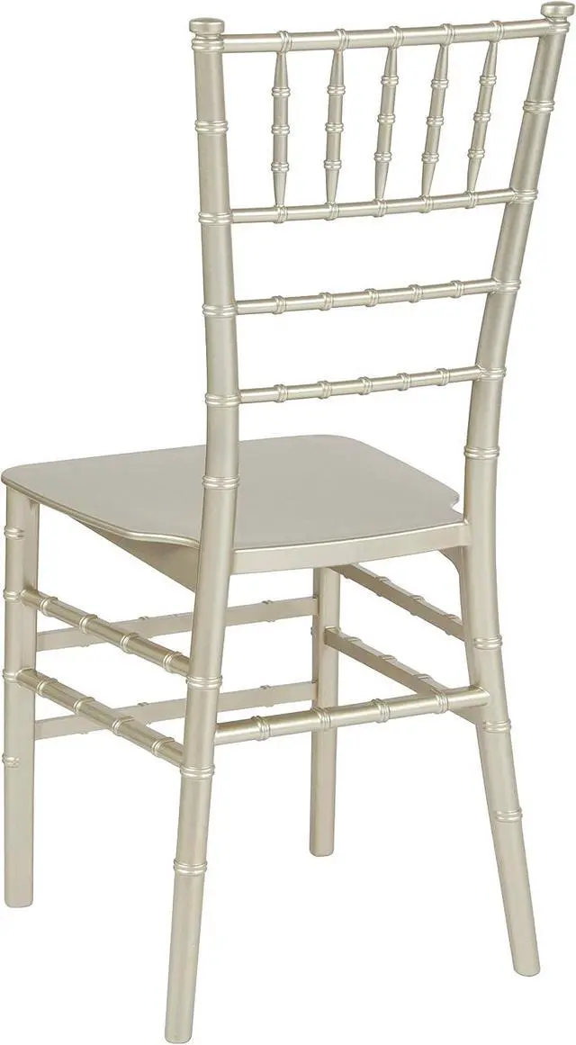 Alt view image 5 of 7 - Flash Furniture 2 Pack HERCULES Series Champagne Resin Stacking Chiavari Chair