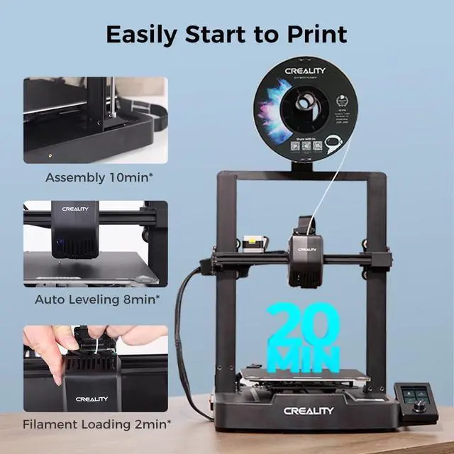 Alt view image 5 of 7 - Creality Ender 3 V3 SE 3D Printer, 250mm/s Printing Speed DIY 3D Printers with CR Touch Auto Leveling, Sprite Direct Extruder Auto-Load Filament Dual Z-axis Y-axis, Printing Size 8.66x8.66x9.84 inch