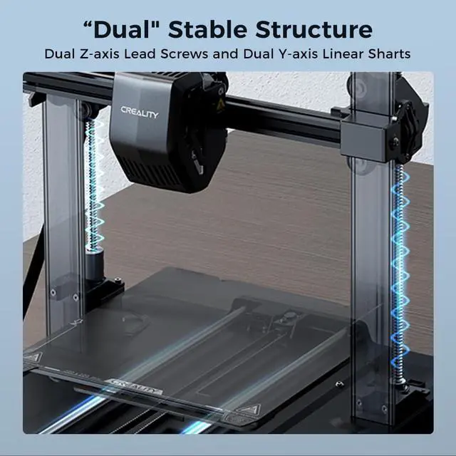 Alt view image 6 of 7 - Creality Ender 3 V3 SE 3D Printer, 250mm/s Printing Speed DIY 3D Printers with CR Touch Auto Leveling, Sprite Direct Extruder Auto-Load Filament Dual Z-axis Y-axis, Printing Size 8.66x8.66x9.84 inch