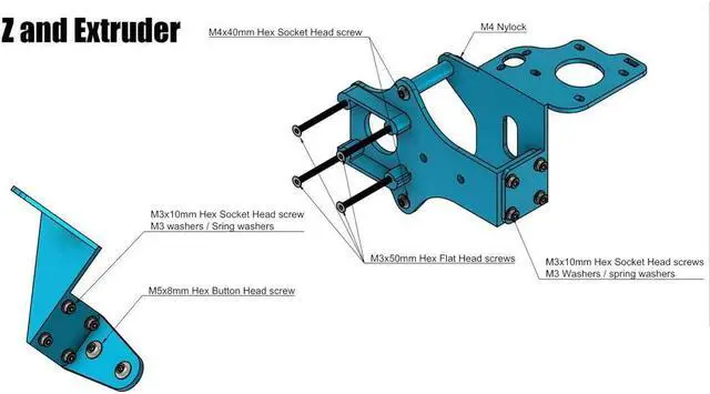 Alt view image 3 of 5 - BLV Ender 3 Pro 3D Printer Upgrade kit Dual Driver Extruder Screws Heat Bed Plate Also Compatible with Ender 3 Pro V2, Not Including MGN12 Linear Rails kit