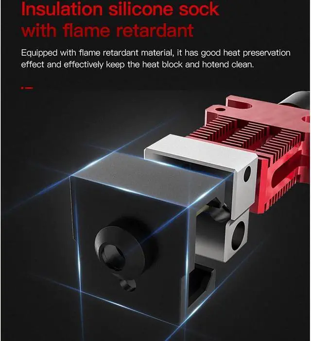 Alt view image 5 of 6 - Original Creality CR6 SE Hotend Extruder Full Kit Assembled for CR-6 SE CR6 MAX 3D Printer w/Auto Leveling, Back Support Bracket, Heater, Thermistor, Cooling System