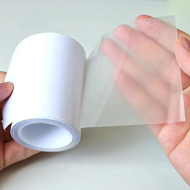 Alt view image 4 of 6 - Birllaid Inflatable Patch Repair Kit Waterproof Heavy Duty, Clear TPU Repair Tape for Bounce House, Tent, Canvas, Canopy, Pool Floats, Swimming Ring