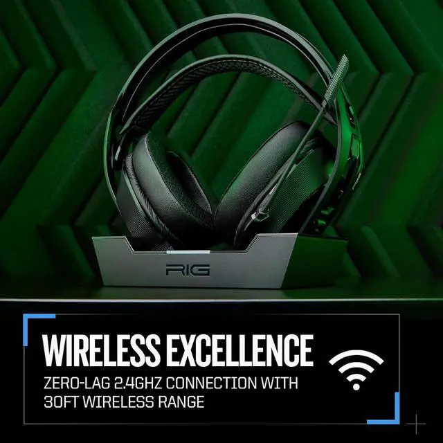 Alt view image 3 of 7 - RIG 800 PRO HX Wireless Gaming Headset & Multi-Function Base Station Xbox | Officially Licensed for Xbox Series X|S, Xbox One, PC - Dolby Atmos 3D Audio - 60 Hour Battery - Flip-to-Mute Mic