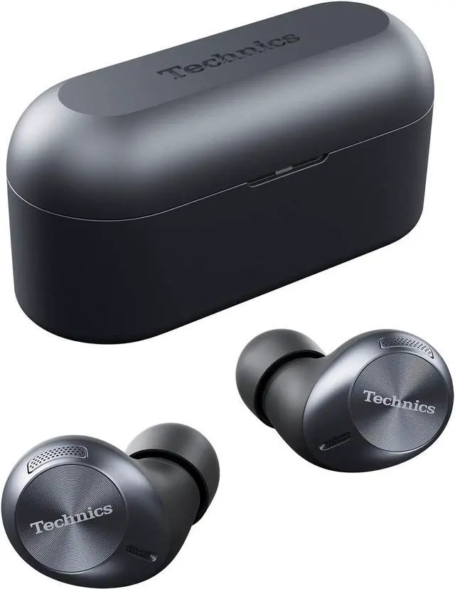 Alt view image 2 of 7 - Technics True Wireless Multipoint Bluetooth Earbuds with Microphone, HiFi, Clear Calls, Long Battery Life, Lightweight Comfort Fit, Alexa Built In, EAH-AZ40-K (Black)