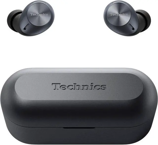 Alt view image 4 of 7 - Technics True Wireless Multipoint Bluetooth Earbuds with Microphone, HiFi, Clear Calls, Long Battery Life, Lightweight Comfort Fit, Alexa Built In, EAH-AZ40-K (Black)
