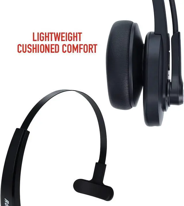 Alt view image 3 of 7 - RoadKing Truck Driver Headset RKING2000 Noise Cancelling Truck Driver Bluetooth Headset Wireless Headphones w/Mic