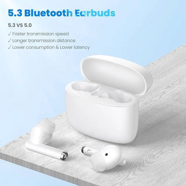 Alt view image 6 of 7 - ASKUBSKU Wireless Earbuds for Google Pixel 11 Pro 10 8 9 XL Fold 7 6 A | 5.3 Bluetooth Headphones Ear Bud with Mic Touch HiFi Stereo for iPhone 17 Pro Max Air 16 Plus 15 14/Galaxy S26 S25 Ultra S24