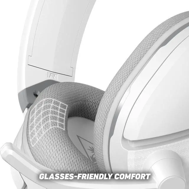 Alt view image 3 of 7 - Turtle Beach Recon 200 Gen 2 Wired Multiplatform Gaming Headset, Xbox, PS5 | Xbox Series X|S & Xbox One, PlayStation, PS4, PC, Powered Bass Boost, Flip-to-Mute Mic, Mic Monitoring, Memory Foam, White