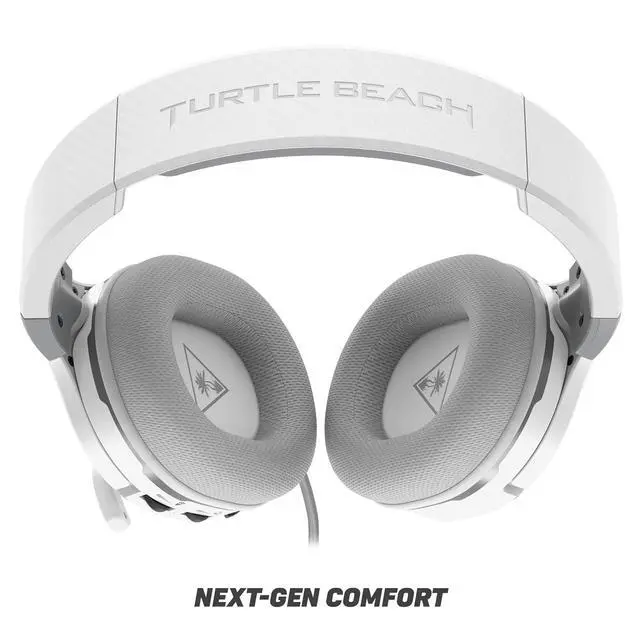 Alt view image 4 of 7 - Turtle Beach Recon 200 Gen 2 Wired Multiplatform Gaming Headset, Xbox, PS5 | Xbox Series X|S & Xbox One, PlayStation, PS4, PC, Powered Bass Boost, Flip-to-Mute Mic, Mic Monitoring, Memory Foam, White