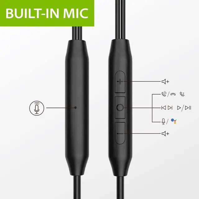 Alt view image 4 of 5 - Avantree C171 - USB-C Wired Earbuds with Microphone & Volume Controls | Ear Hook Design for Running & Sports, Comfortable Fit Headphones for iPhone 15+, Samsung and Android USB-C Phones, Black