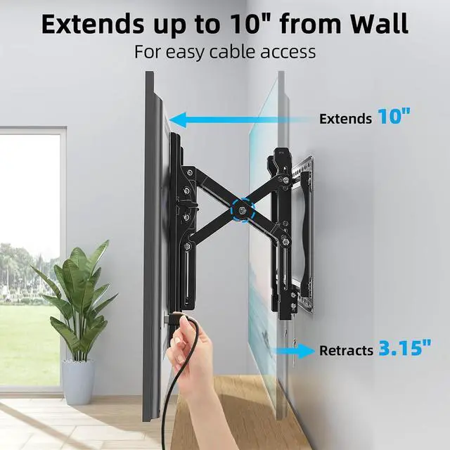Alt view image 2 of 4 - HOME VISION Advanced Full Motion TV Mount for 32-90 Inch TVs, up to 132lbs