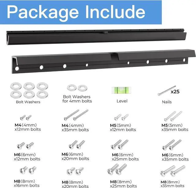 Alt view image 7 of 7 - KAMIWI No Drill TV Wall Mount, Studless Drywall TV Mount for 12-55 inch TVs