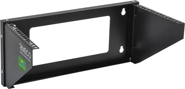 Main image of RIVECO 5U Wall Mount Vertical Rack Network Bracket Firm Constructed Easy Assembly Narrow Space Mounting Racks for AV & Stereo Equipment Black