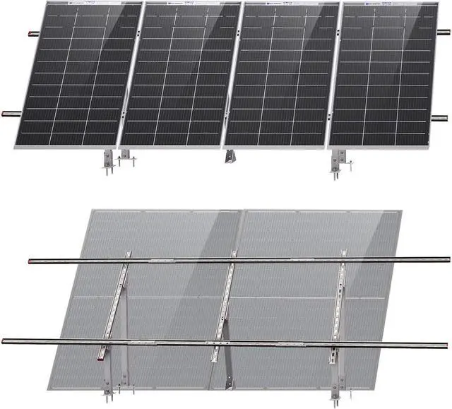 Main image of ECO-WORTHY Upgraded Solar Ground Mount Adjustable Multi-Pieces Solar Panel Mounting Brackets Kit System for 4pcs 200W/3pcs 300W/2pcs 400W Solar Panels for Ground,Open Space, Cabins and Backyard Sheds