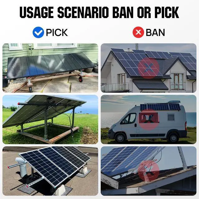 Alt view image 7 of 7 - ECO-WORTHY Upgraded Solar Ground Mount Adjustable Multi-Pieces Solar Panel Mounting Brackets Kit System for 4pcs 200W/3pcs 300W/2pcs 400W Solar Panels for Ground,Open Space, Cabins and Backyard Sheds
