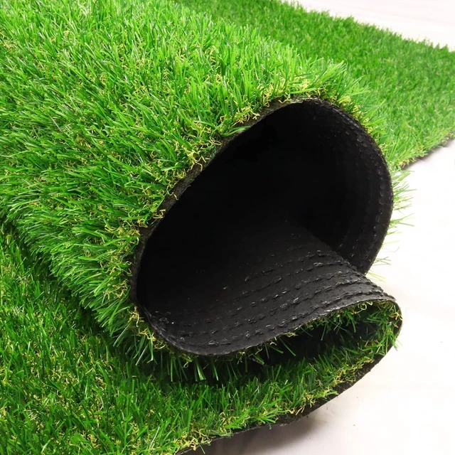 Main image of FREADEM Artificial Grass Astroturf Rug 4 FT 10 in * 8 FT, Realistic Fake Grass Mat with Drainage, Indoor Outdoor Lawn Turf for Pets Dogs, Garden, Patio, Balcony, Backyard, Custom Size
