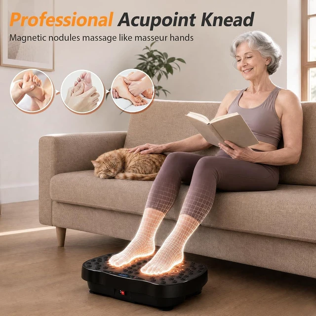 Alt view image 5 of 7 - Vibration Plate Exercise Machine for Whole Body Lymphatic Drainage