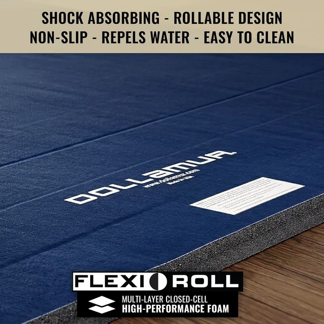 Alt view image 2 of 6 - Dollamur Wrestling Mat for Home, 5'x10', Portable, Lightweight-Made in USA