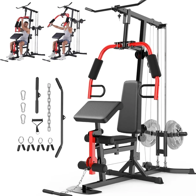Main image of OPPSDECOR Home Gym Equipment, Workout Machine with LAT Pulldown Machine