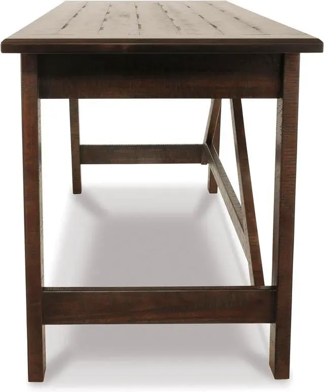 Alt view image 7 of 7 - Signature Design by Ashley Baldridge Rustic Home Office Desk, Distressed Brown