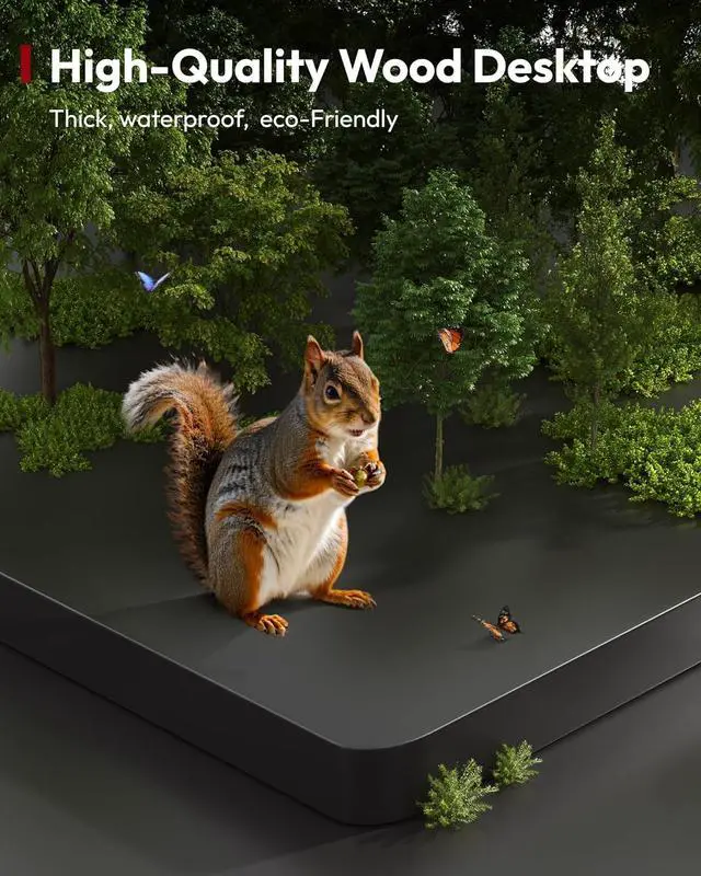 Alt view image 6 of 7 - SANODESK Electric Standing Desk 71 x 32 Inches Height Adjustable Stand Up w/6-Button Controller Ergonomic Computer Desk with Splice Board for Home Office, Black Frame + Black Tabletop