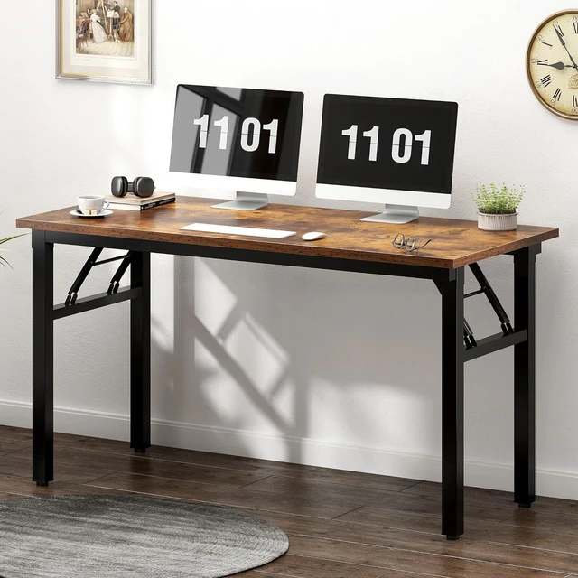 Alt view image 6 of 7 - Need 47 inches Computer Desk Office Desk Folding Table with BIFMA Certification Computer Table Workstation, Rustic Brown AC5FB-120