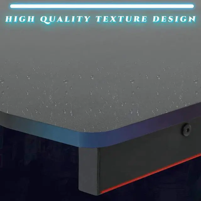 Alt view image 6 of 7 - FDW Gaming Desk Gaming Table 45.2" W x 29" D PC Computer Desk Home Office Desk Table with Cup Holder Headphone Hook Gamer Workstation Game Table for Boys Girls.