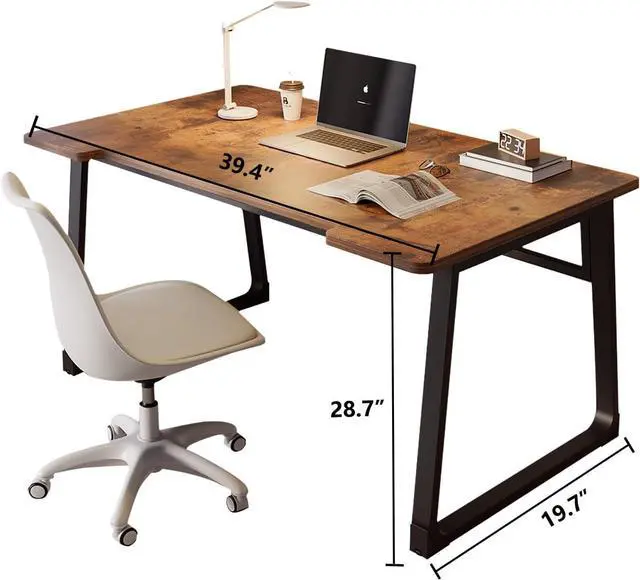 Alt view image 2 of 5 - Small Office Home Desk,Modern Computer Desk for Small Spaces,Bedroom,Minimalist European Style.