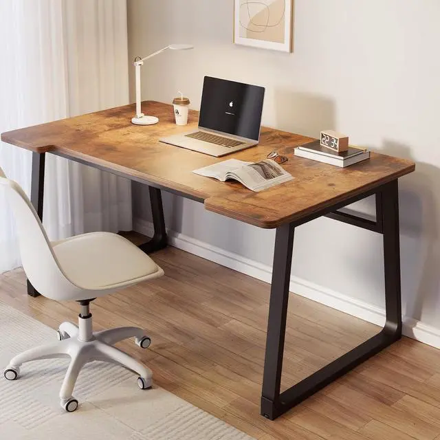 Main image of Computer Desk for Small Spaces,39.4 Inch Small Desk Office Table for Bedroom,Rustic Brown