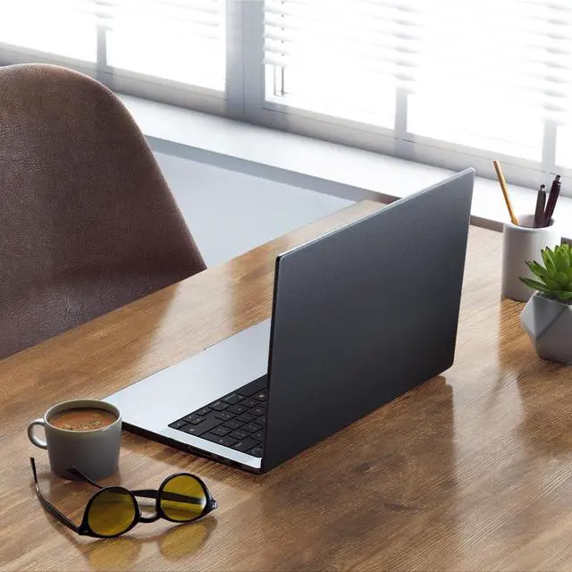 Alt view image 7 of 7 - 48 Inch Computer Desk Set of 2, Office Desk with Metal Frame, Home Office Desk, Modern Simple Style for Small Space Home Office, Living Room, Bedroom, Brown