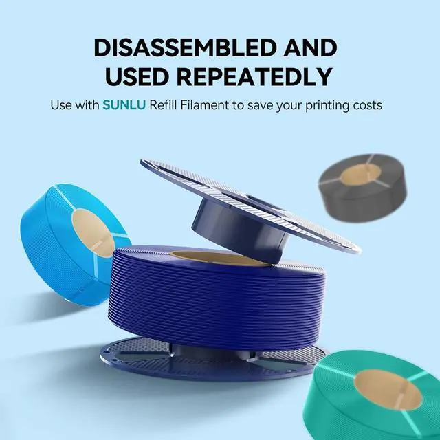 Alt view image 5 of 6 - SUNLU PLA 3D Printer Filament PLA Filament 1.75mm, Neatly Wound 3D Printing Filament 1.75mm, Dimensional Accuracy +/- 0.02 mm, Fit Most FDM 3D Printers, 1kg Spool (2.2lbs), Pure Yellow