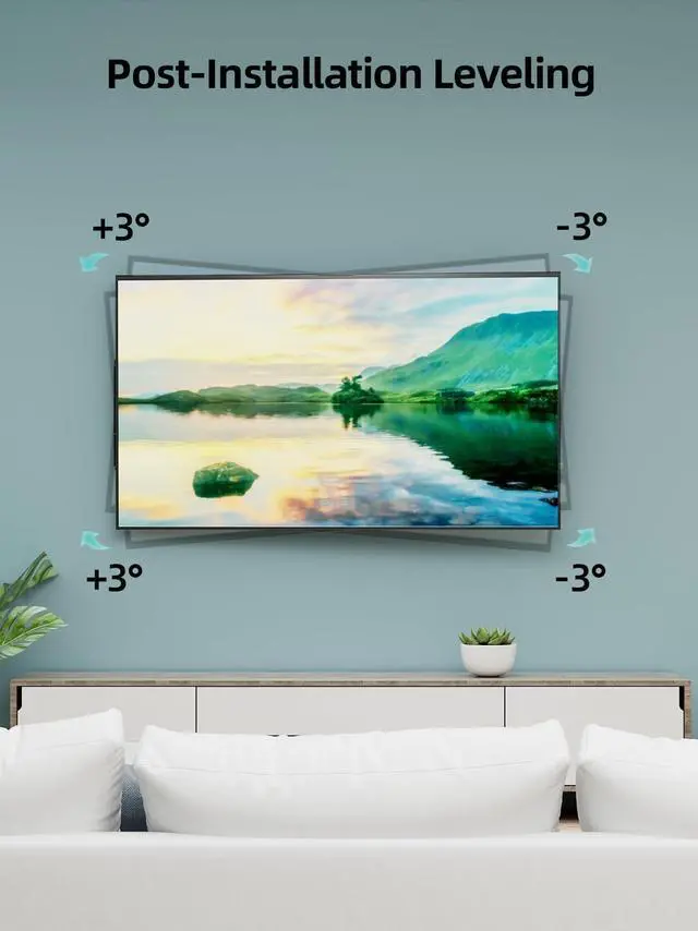 Alt view image 7 of 7 - Heavy Duty TV Wall Mount for 42-95" TVs, 4X Load Tested Holds 179lbs, 40.9" Smooth Gliding Extension Arms, Full Motion Swivel & Tilt, VESA 800x400, Fits 16-18" Studs